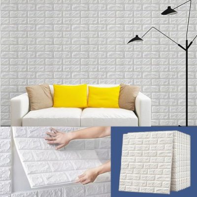 (5 Sztuk) Samoprzylepna Tapeta 3D z Motywem Cegły | BRICKSBY