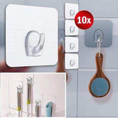 Przezroczyste haczyki na Ścianę | STICKYHOOKS