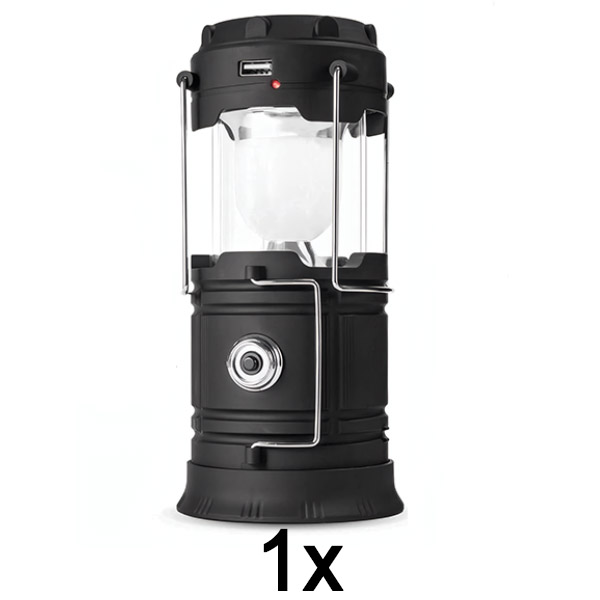 1x Solarna Lampa Kempingowa + Latarka | CAMPGLO