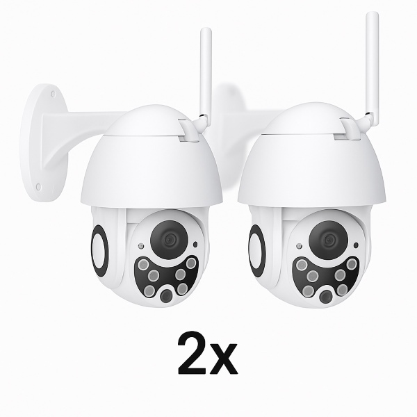 2x Zewnętrzna i wewnętrzna kamera bezprzewodowa | DIGICAM