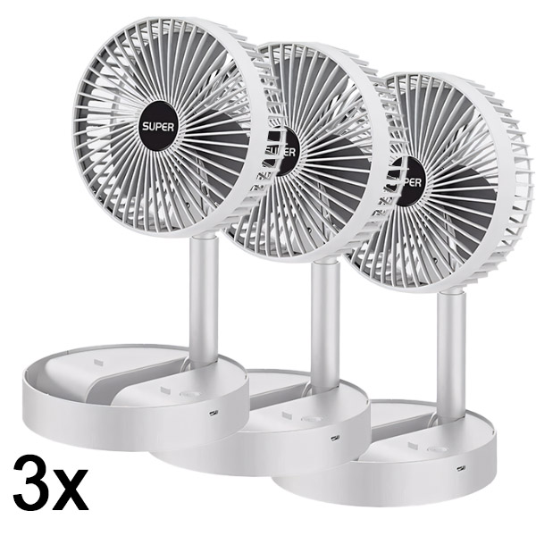 3x Wentylator elektryczny USB | FOLDICOOL