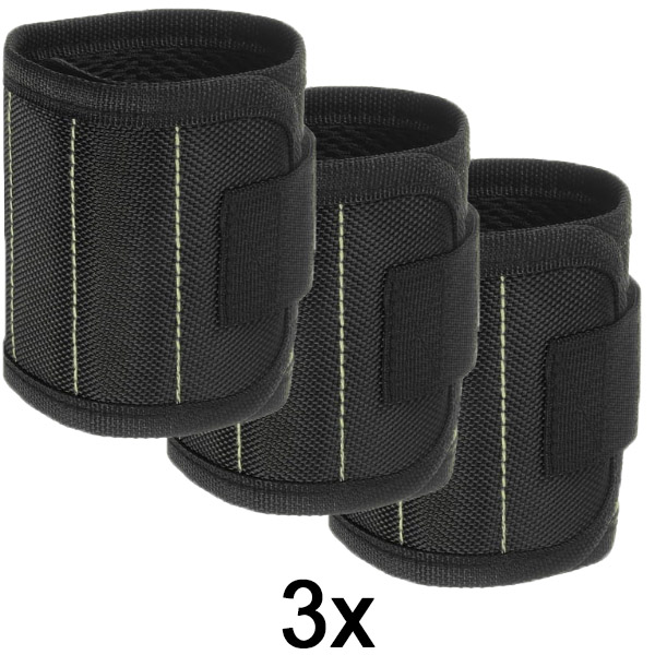 3x Magnetyczna opaska na rękę na narzędzia | HANDYMAG