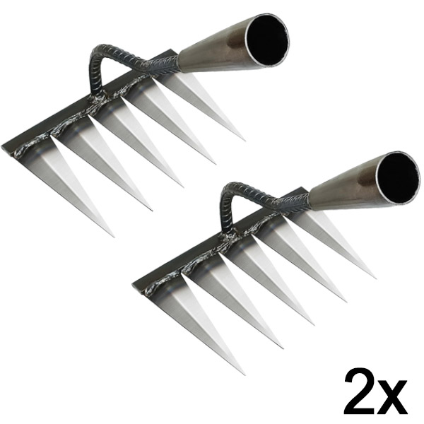 2x Wielofunkcyjne narzędzie ogrodowe do pielęgnacji gleby | PRONGSPRO