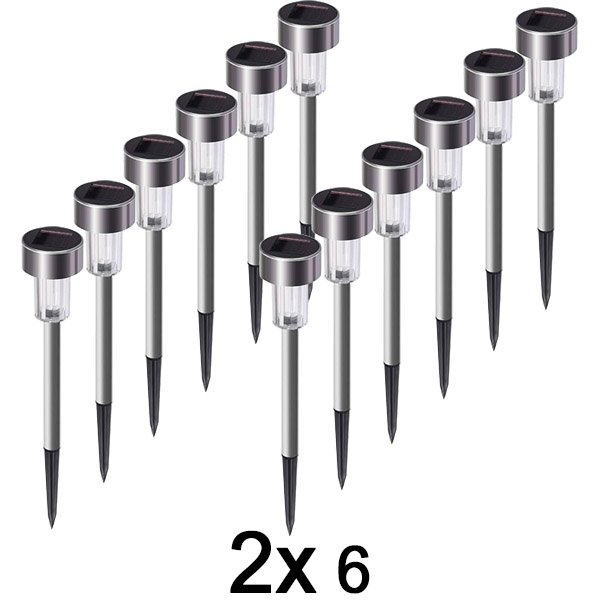 2x Lampki solarne na paliku (6 sztuk) | SOLSTRE