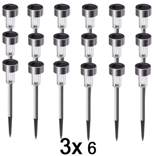 3x Lampki solarne na paliku (6 sztuk) | SOLSTRE