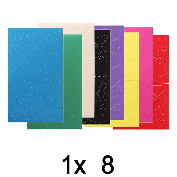 1x Przyklejane Łatki do Naprawy Tkanin (8x Wiele Kolorów) | ZAKRPKA