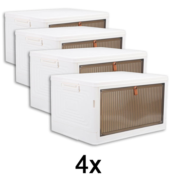 4x Pudełko do przechowywania z pokrywą | ORGABOX