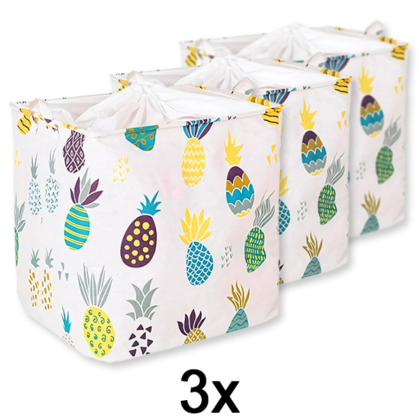 3x Składane duże pudełko do przechowywania CLOTHBOX