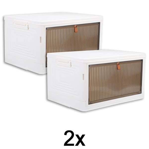 2x Pudełko do przechowywania z pokrywą | ORGABOX