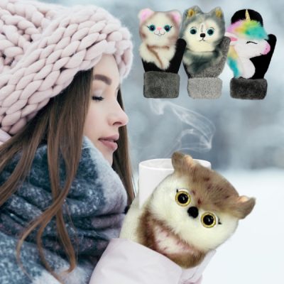 Mitenki MITTENPET z motywami zwierzęcymi