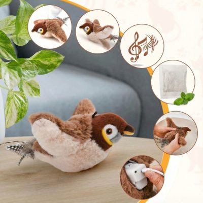 Interaktywna zabawka – machający ptaszek | CHIRRCAT