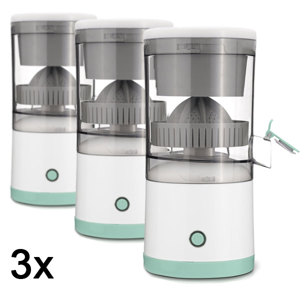 3x Elektryczna wyciskarka do owoców – 400 ml, 45W, ładowana przez USB | VITAPRESS